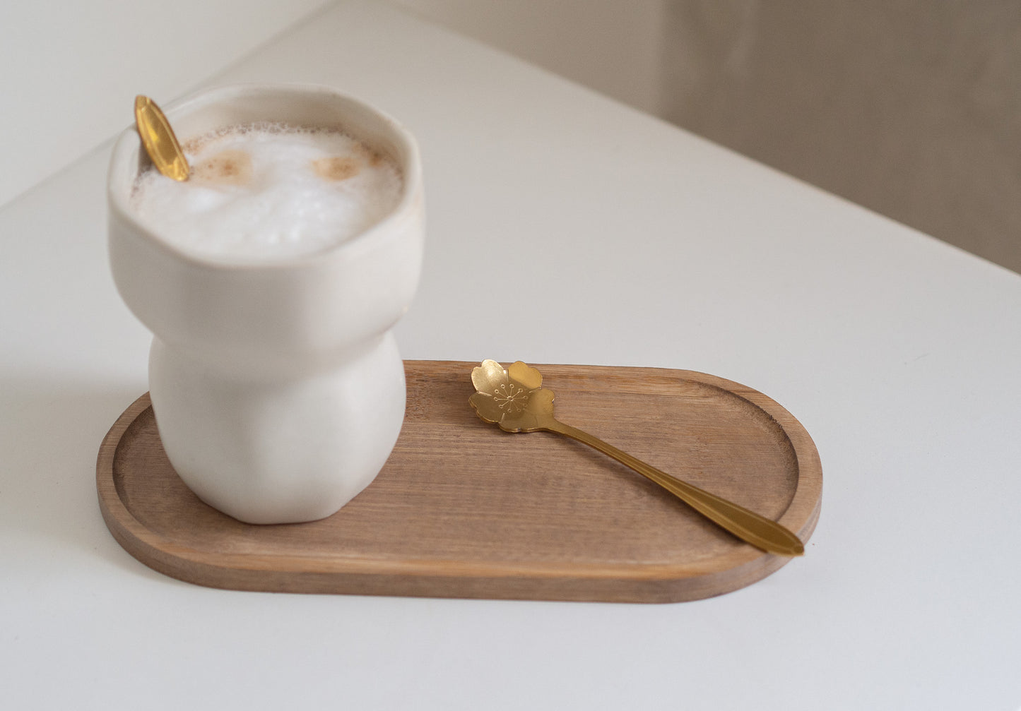 Lepeltje | Goud | Bloem