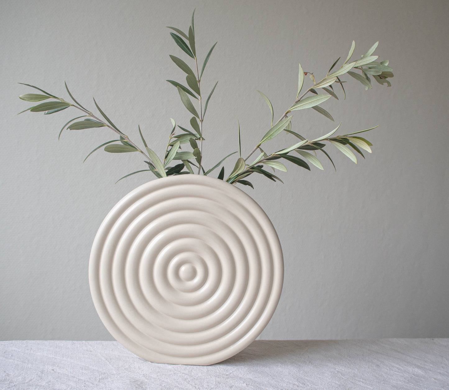 Vaas | Rond | Beige