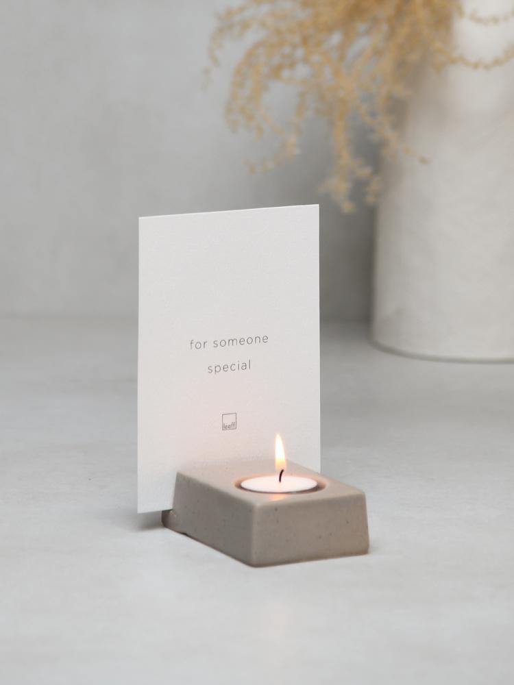 Kaarthouder + Kaarsje | Divers