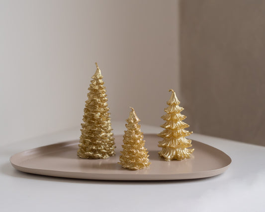 Kaars | Kerstboom | Goud