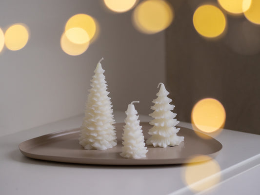 Kaars | Kerstboom | Wit