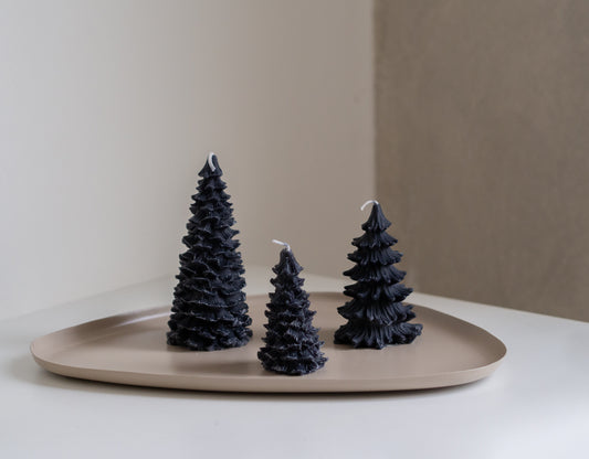 Kaars | Kerstboom | Zwart