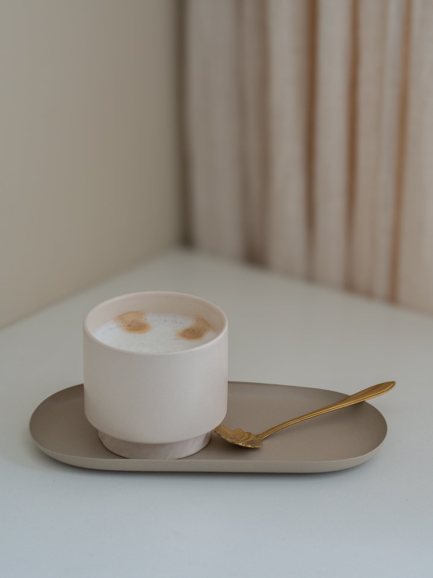 Mok | Beige | Ribbel