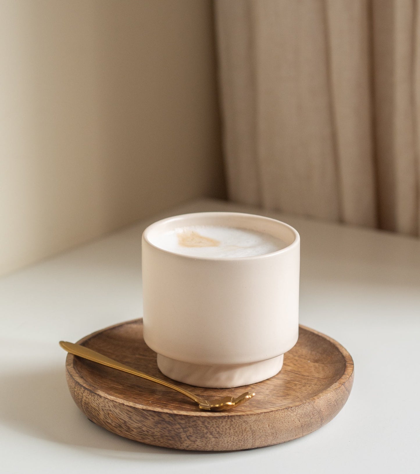 Mok | Beige | Ribbel