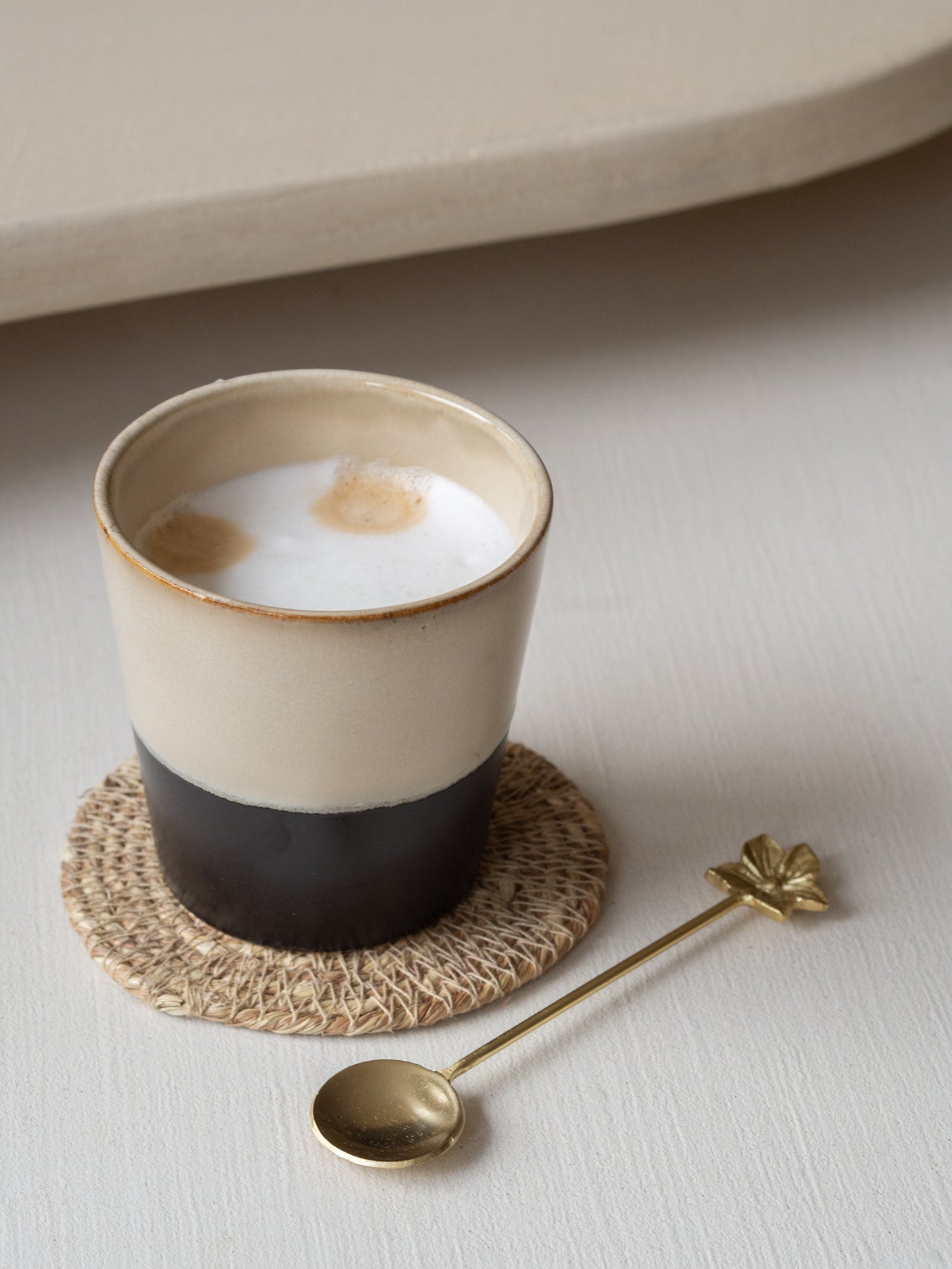 Mok | Zwart/beige
