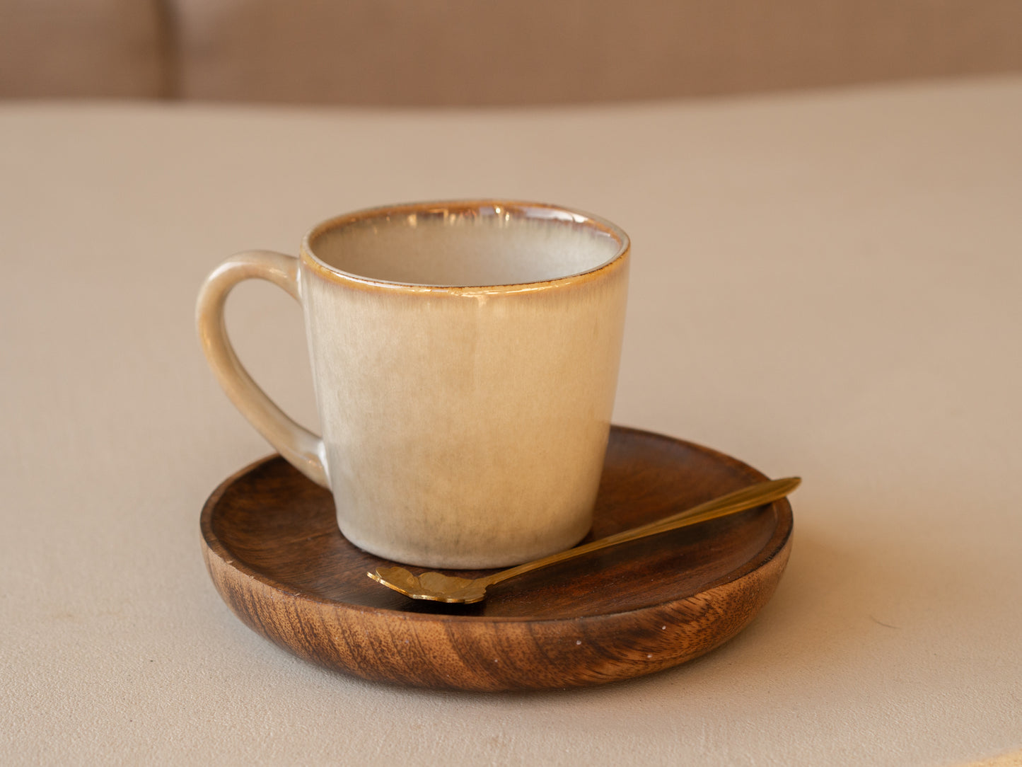 Mok | Beige | Met oor