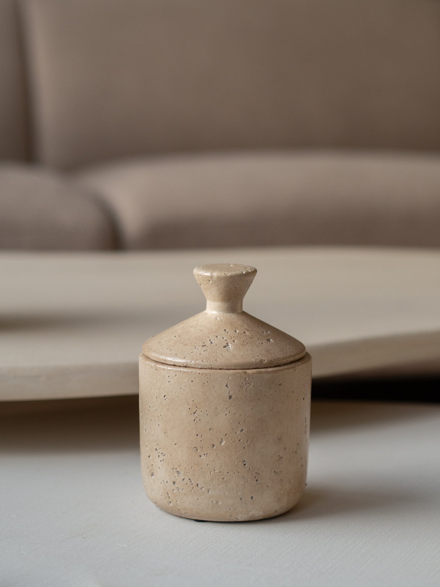 voorraad pot beige