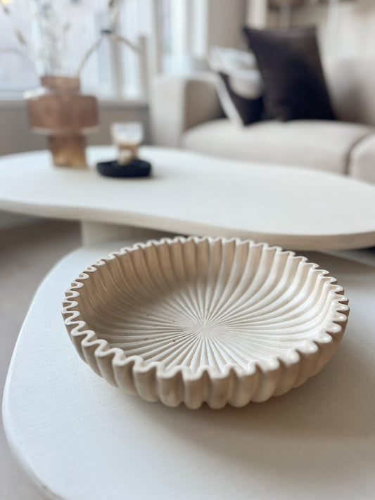 Schaal | Ribbel | Aardewerk