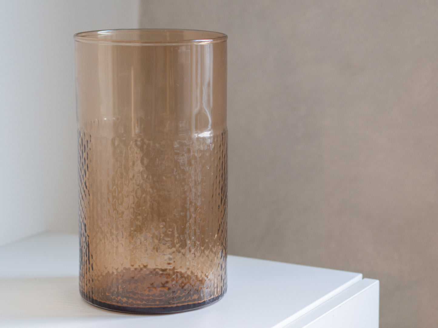 Windlicht/vaas | Glas | Bruin