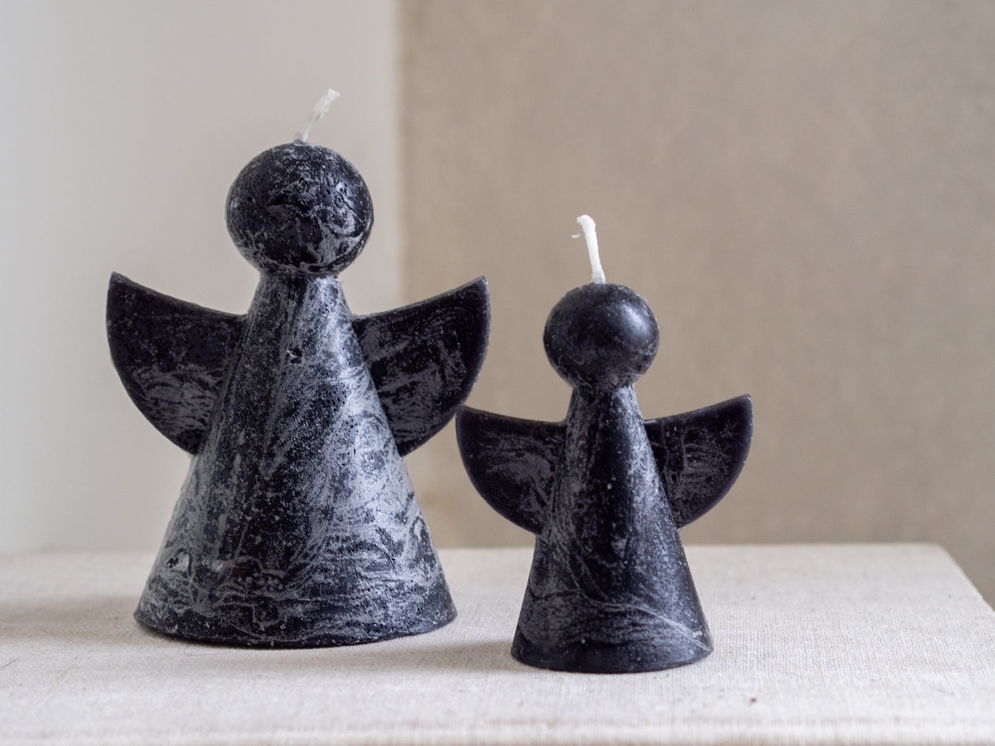 Kaars | Engel | Zwart