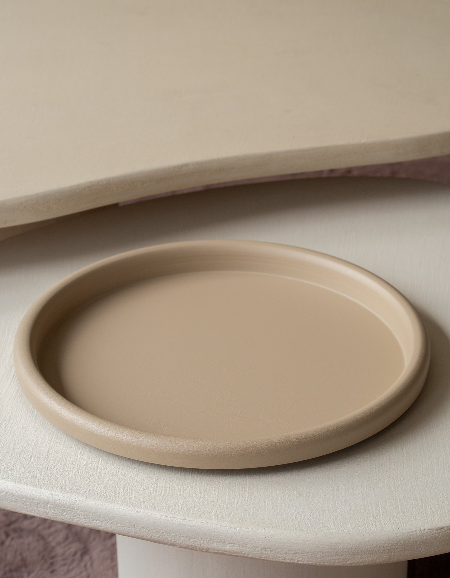 dienblad beige rond japandi
