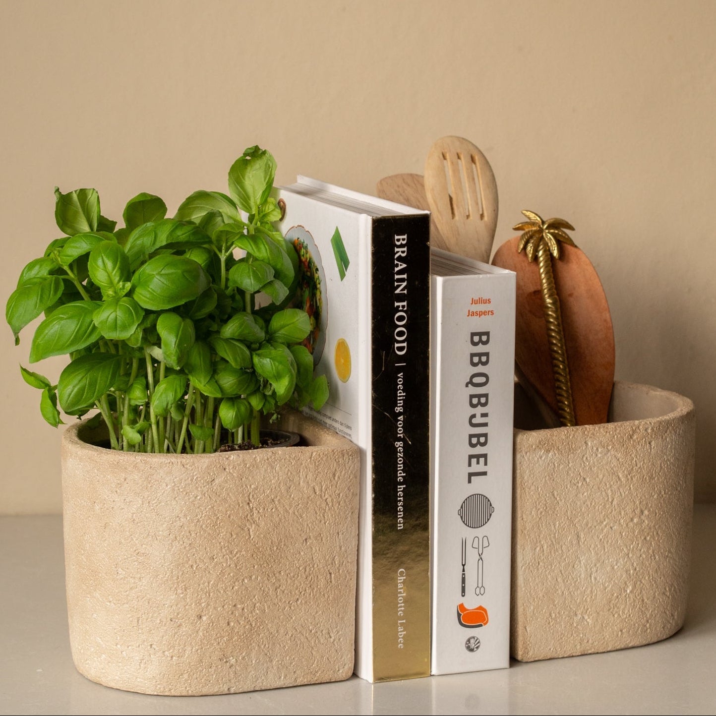 Boekenhouder | Aardewerk | 28×14×13cm
