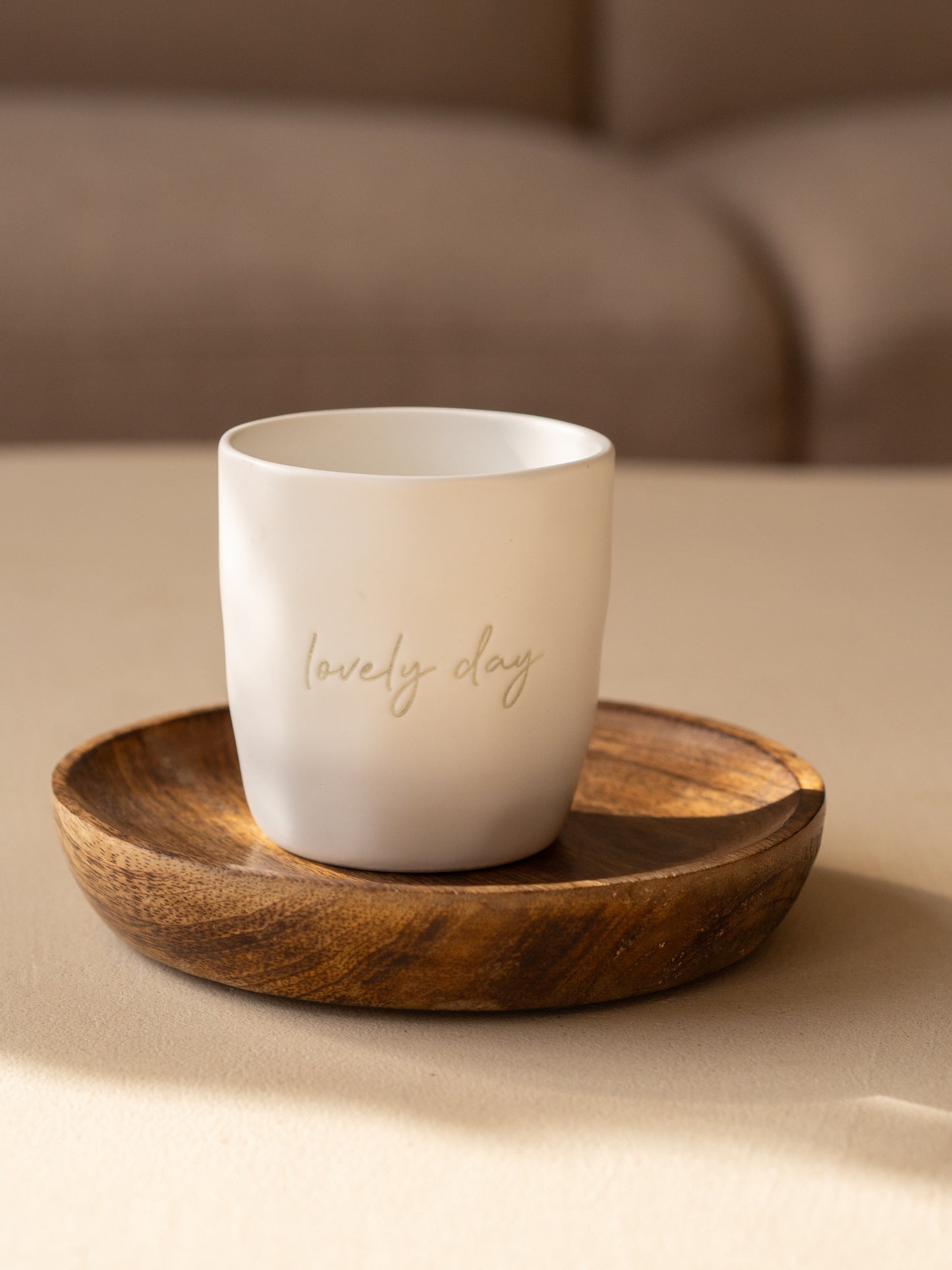 koffiemok 7,7x7,7cm 200ml keramiek madelief