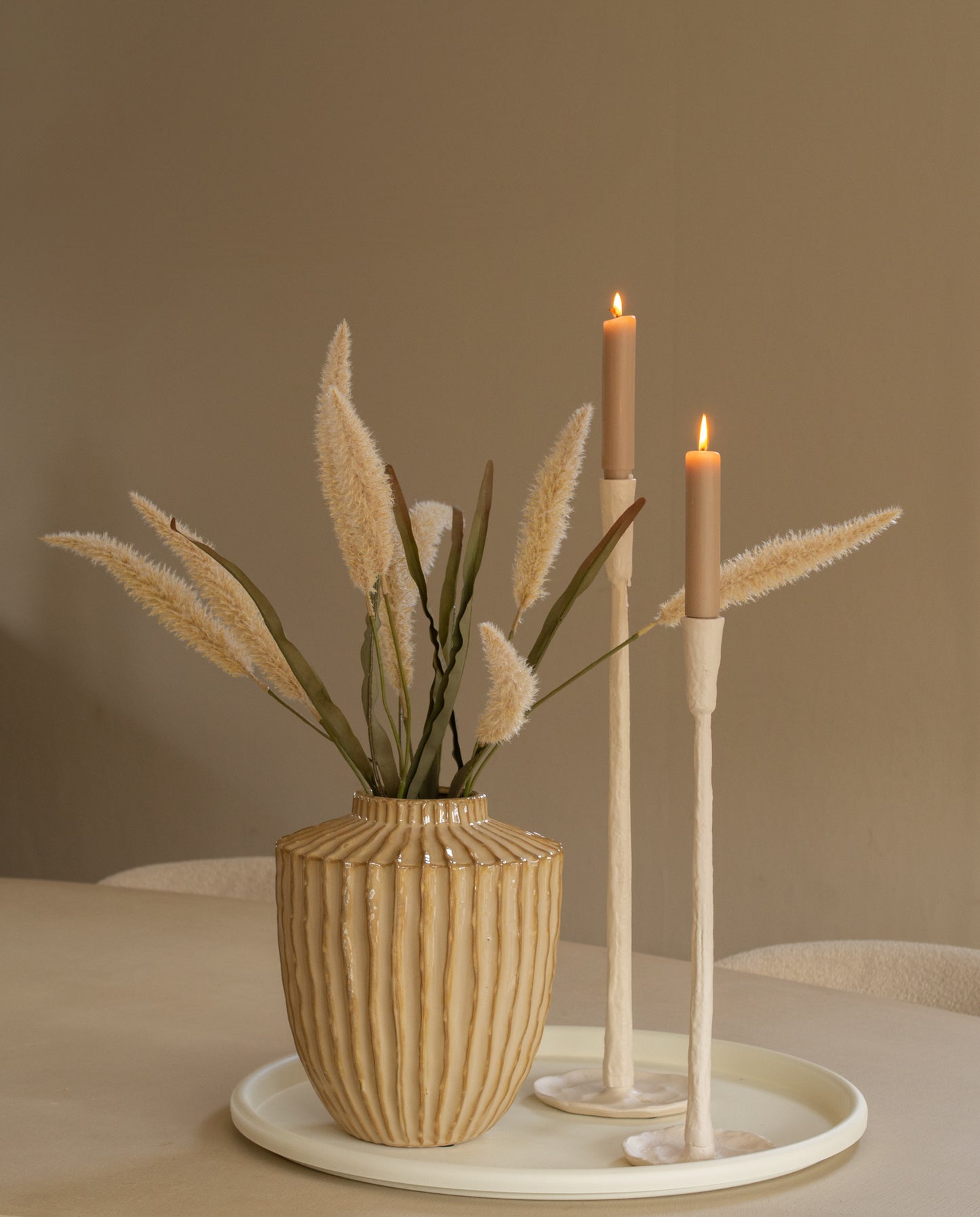 dienblad rond crème Ø49,7cm