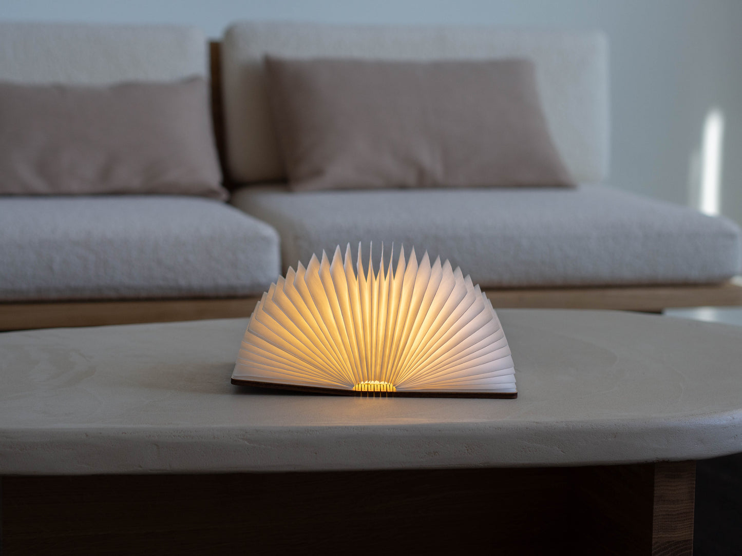 Boek Lamp | Walnoot | M
