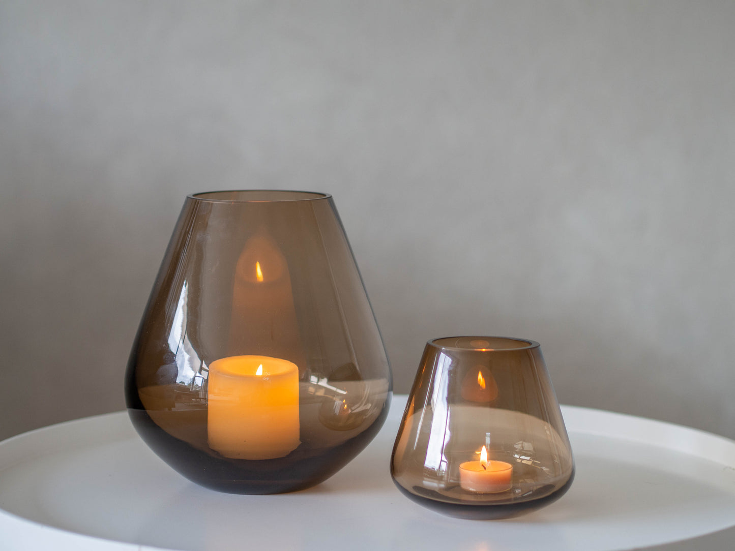 Vaas/windlicht Pear | Coffee | S