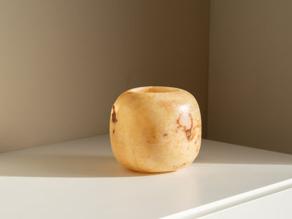 Losse alabaster | Waxinelichthouder