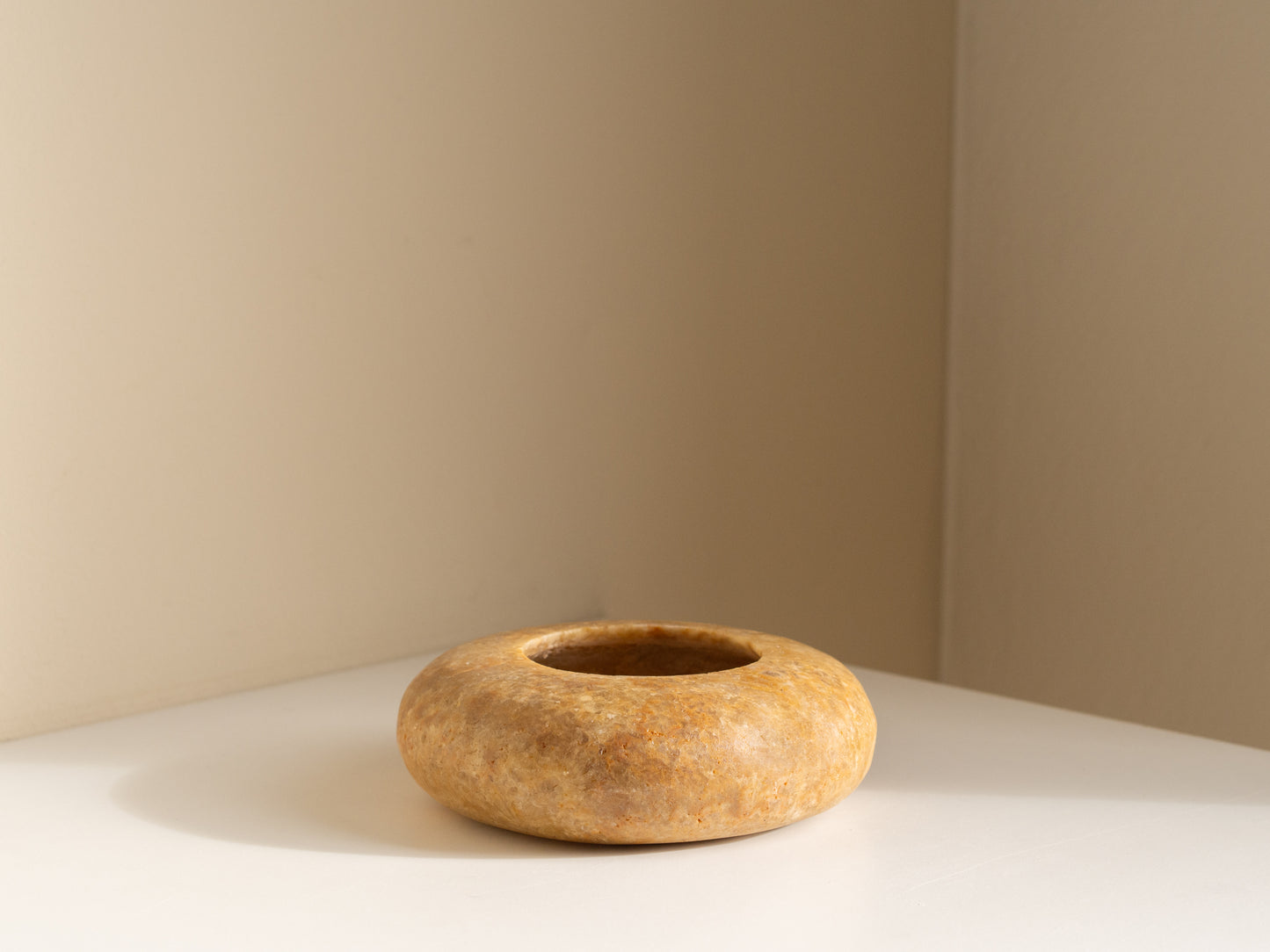 Losse alabaster | Waxinelichthouder