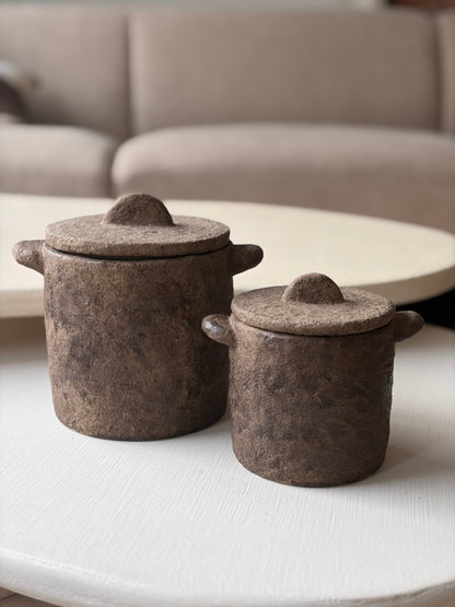 jar opbergpotje aardewerk