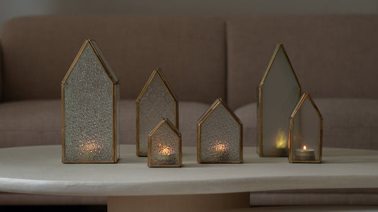 Huisjes | Glas | Goud