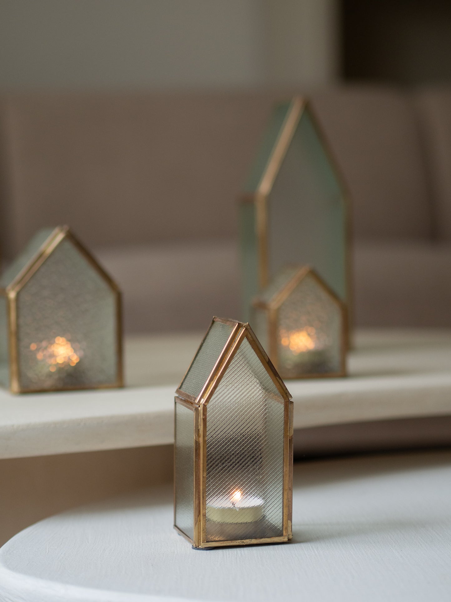 Huisjes | Glas | Goud