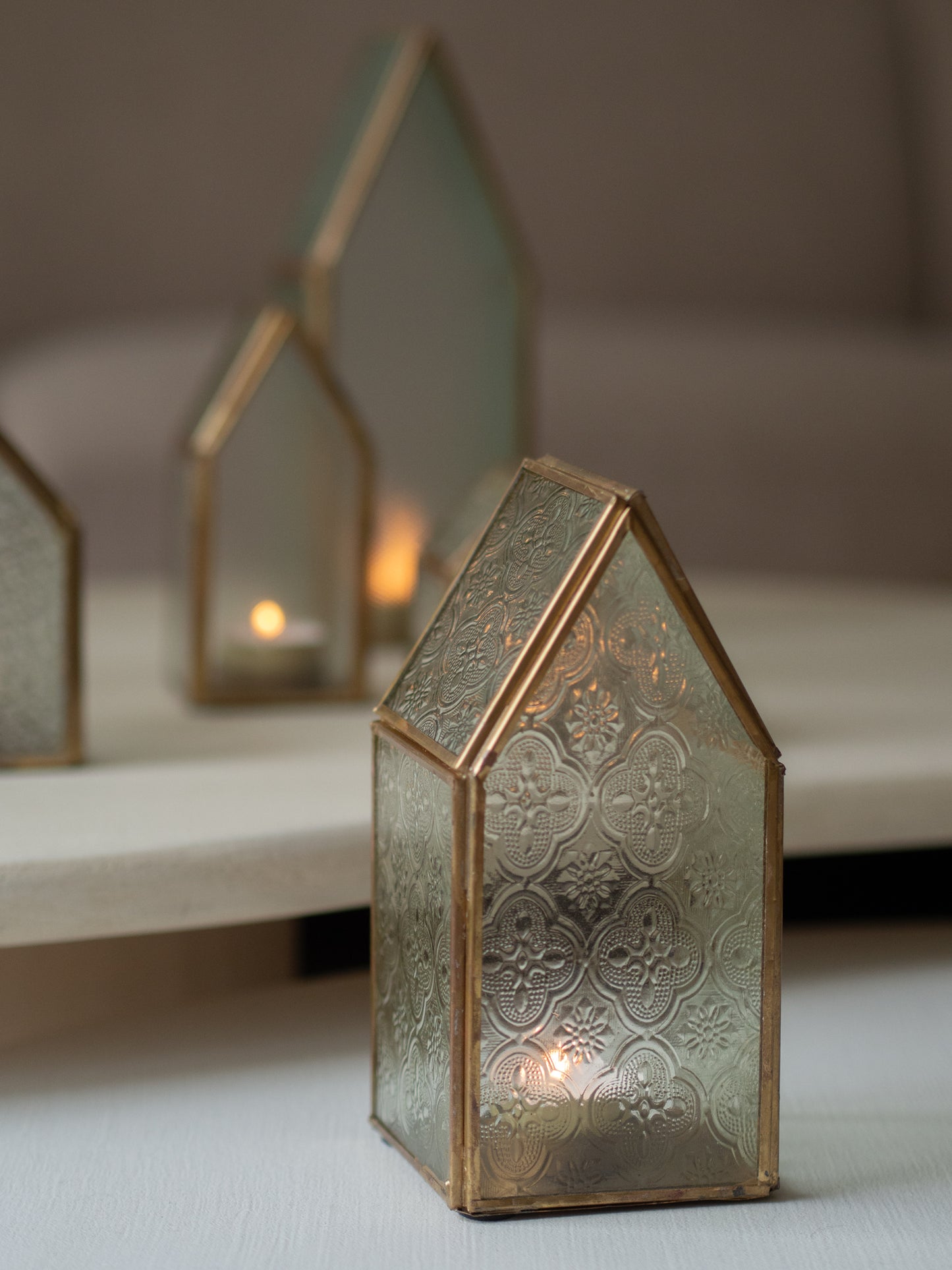 Huisjes | Glas | Goud