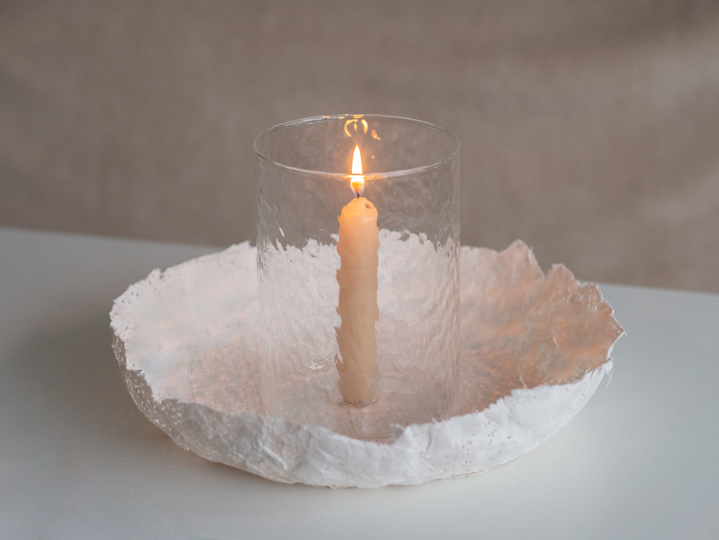 Kandelaartje Glas kaarsje