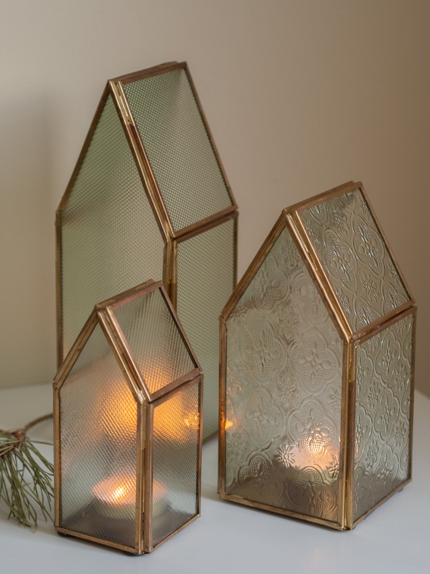 Huisjes | Glas | Goud