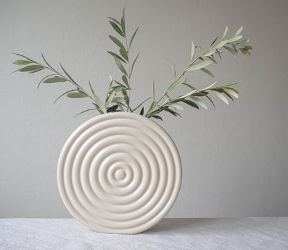 Vaas | Rond | Beige