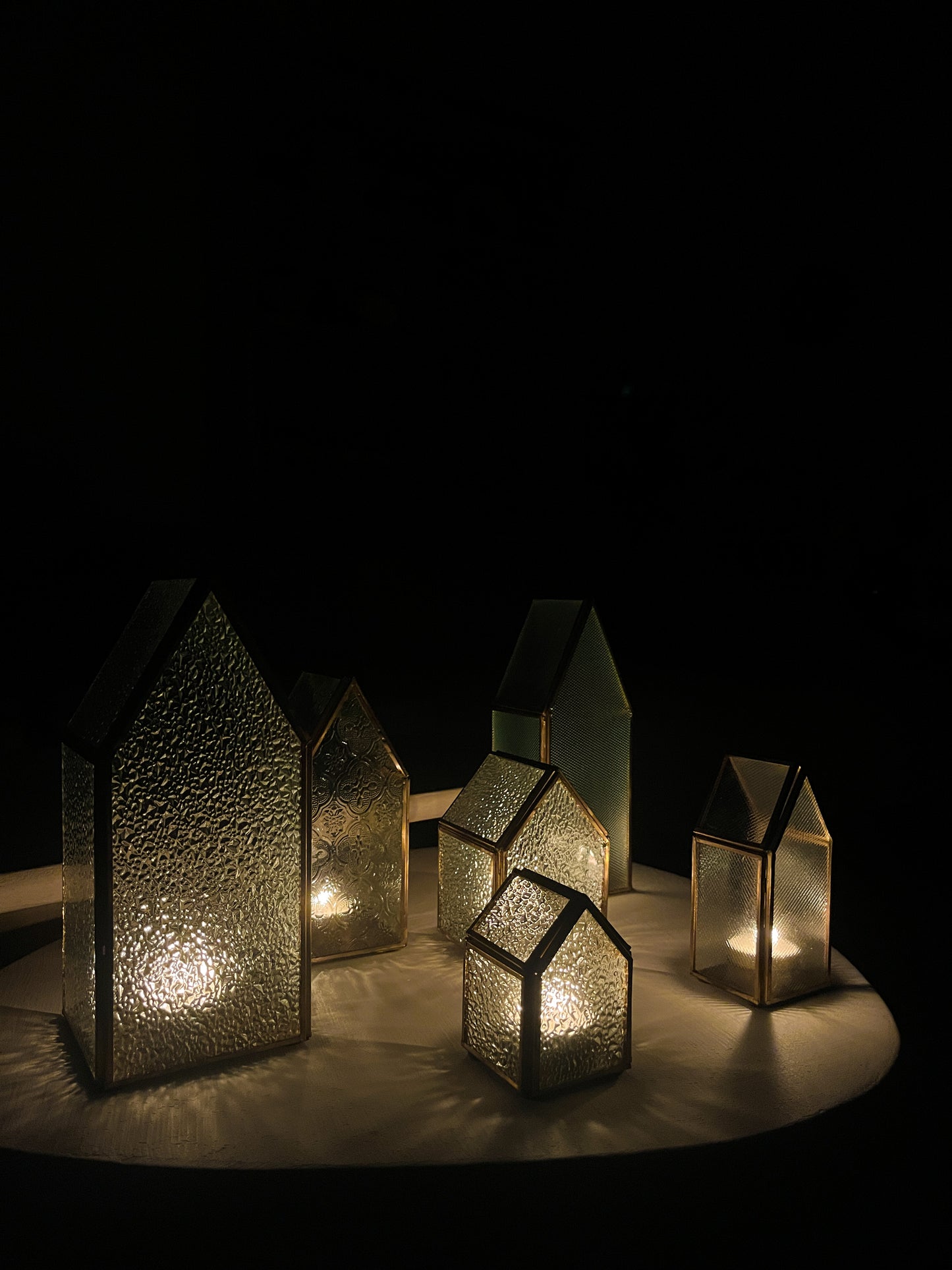 Huisjes | Glas | Goud