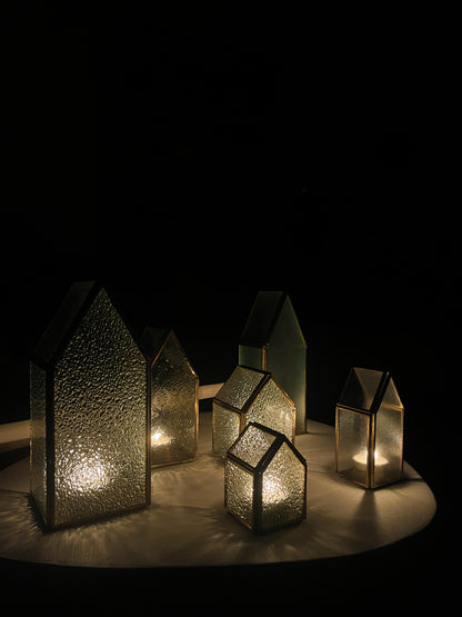 Huisjes | Glas | Goud