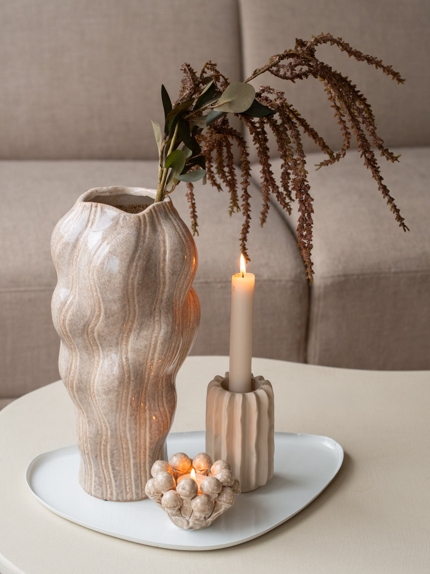 Vaas | Beige | Organisch