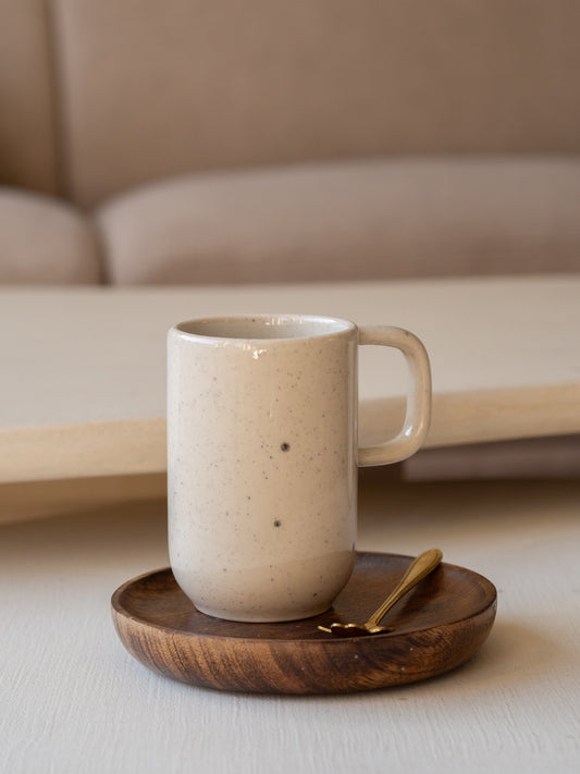 latte macchiato mok 300ml 11x7cm spikkel