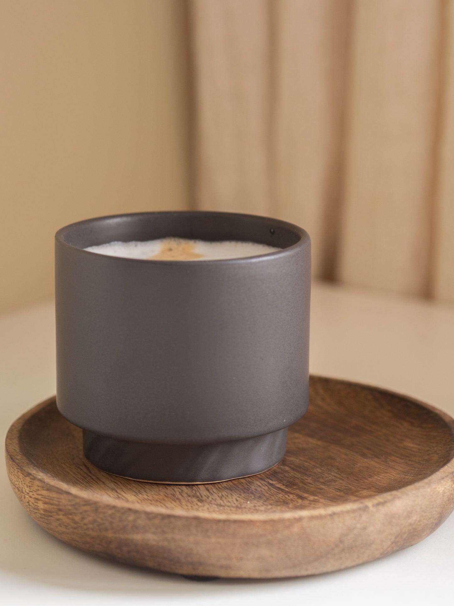 Mok | Antraciet | Ribbel