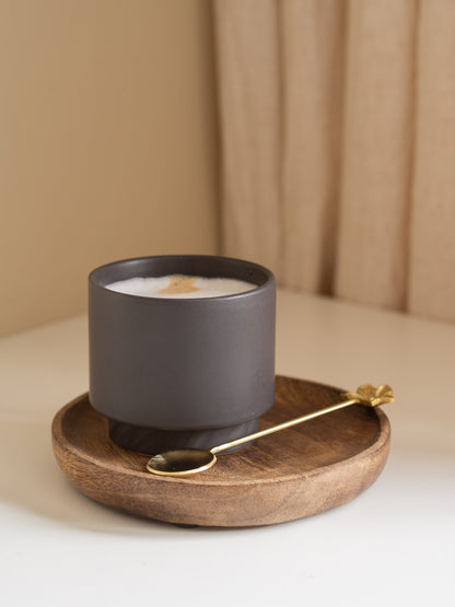 Mok | Antraciet | Ribbel