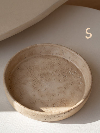 Dienblad | Aardewerk | Rond