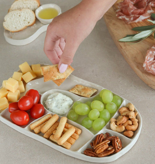 Serveerschaal 28x16cm keramiek