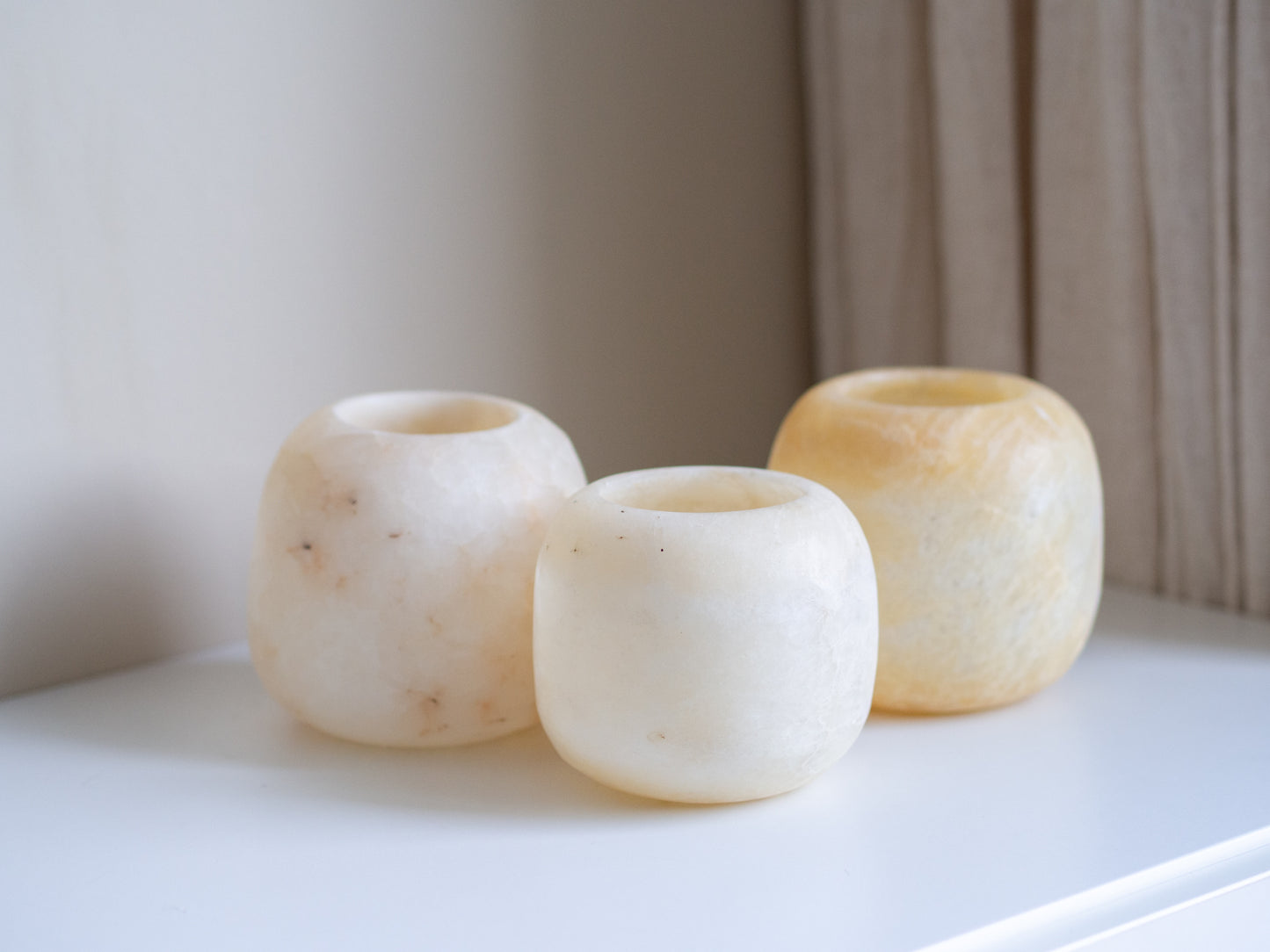 Alabasters | Waxinelichthouders