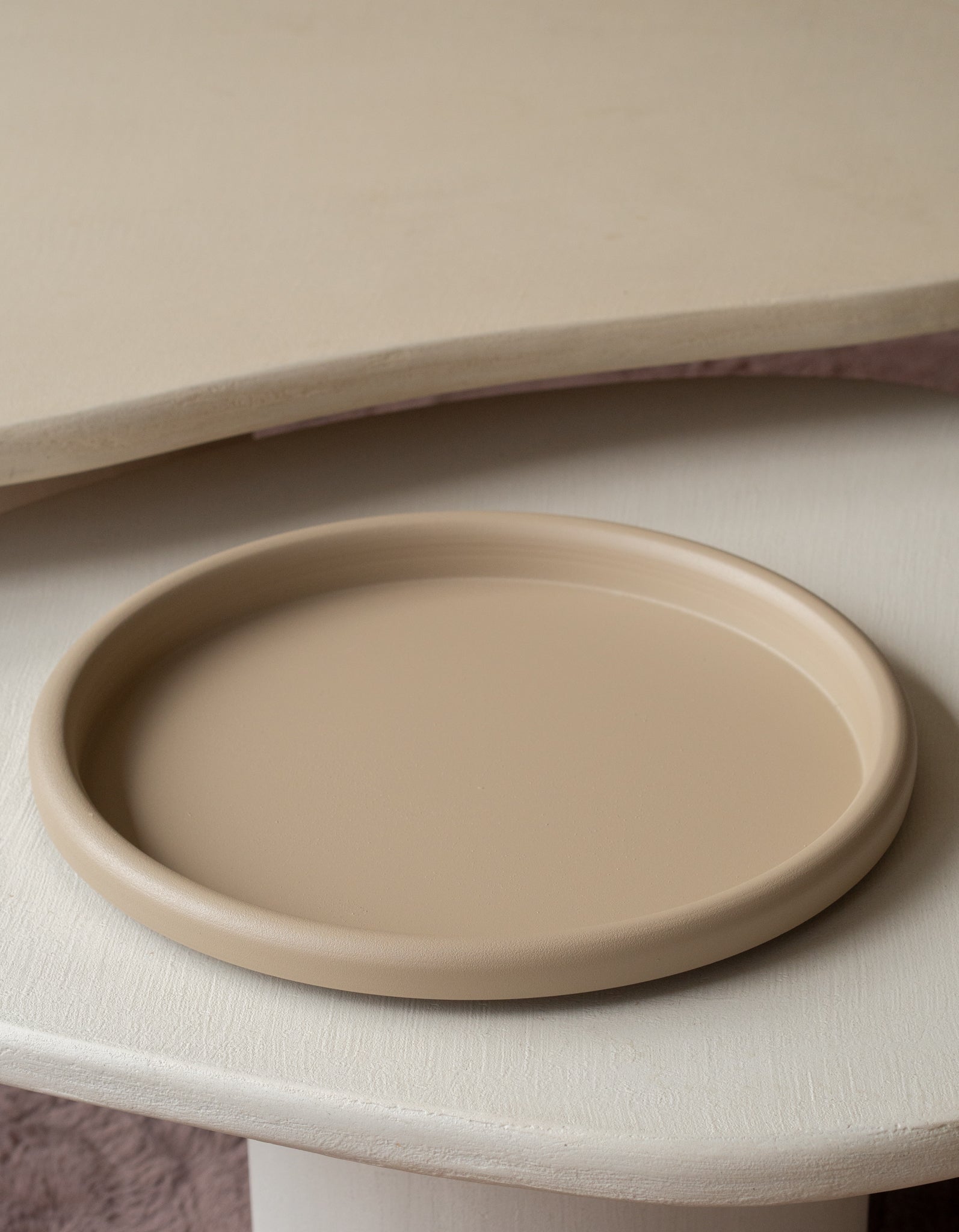 dienblad beige rond japandi