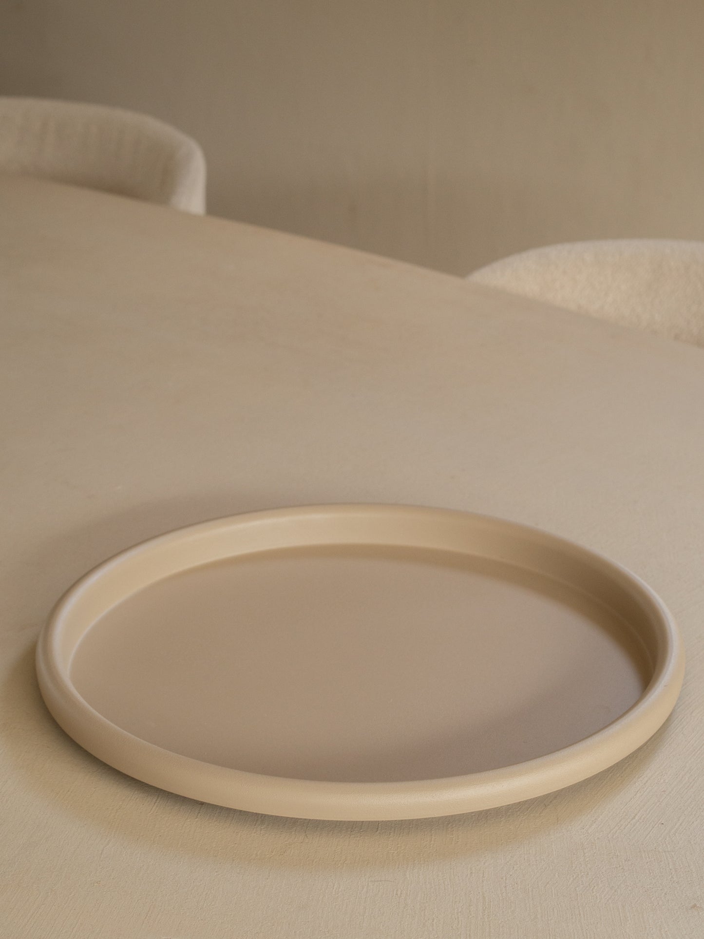 dienblad rond beige Ø38cm