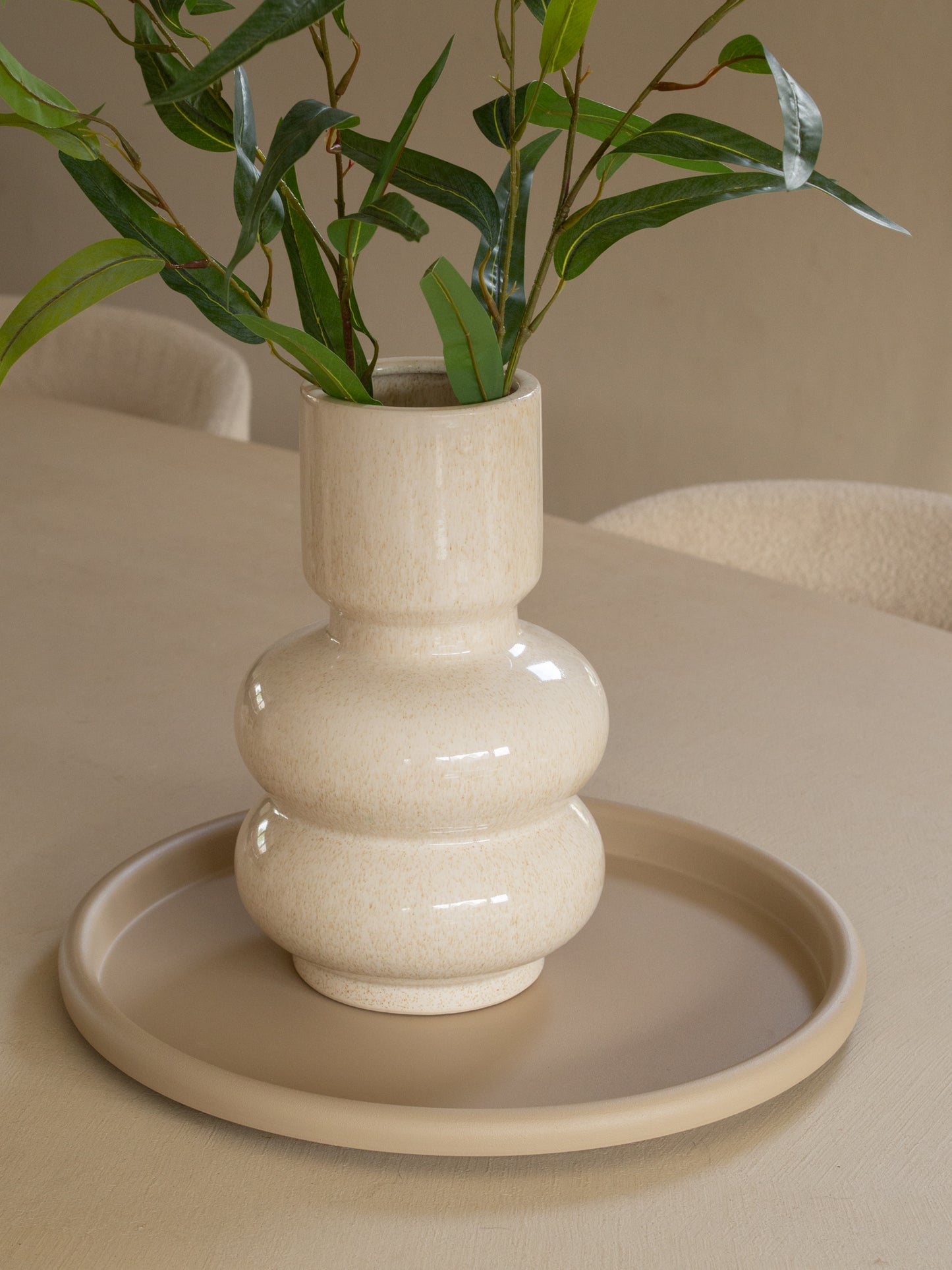 dienblad rond beige Ø38cm