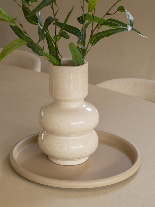 dienblad rond beige Ø38cm