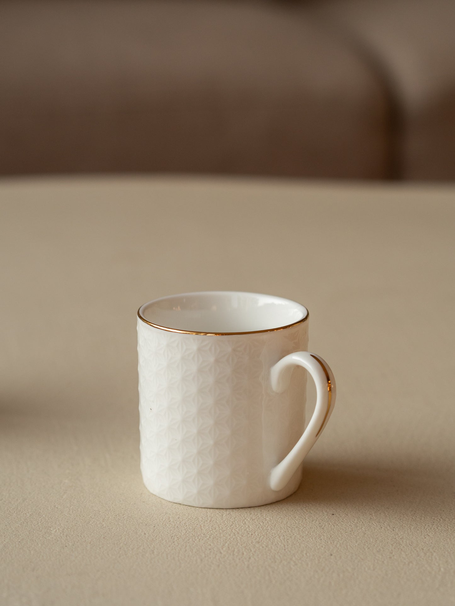 mok espresso wit goud