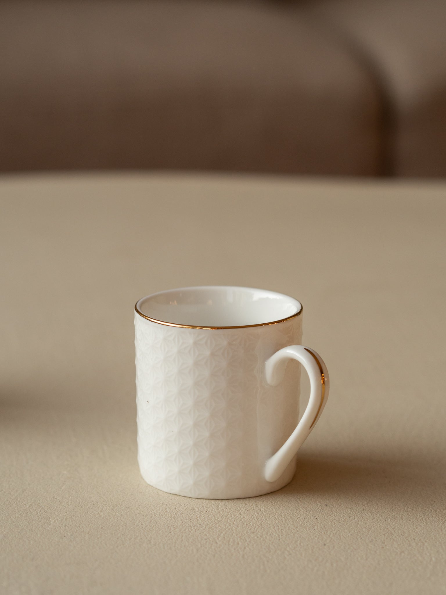 mok espresso wit goud