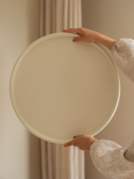 dienblad rond crème Ø49,7cm