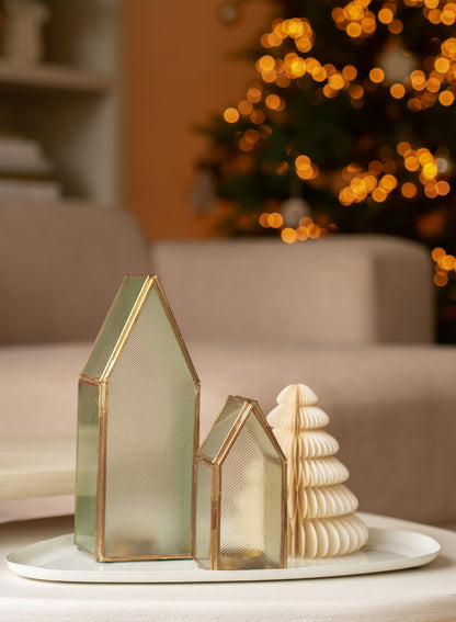 Huisjes | Glas | Goud