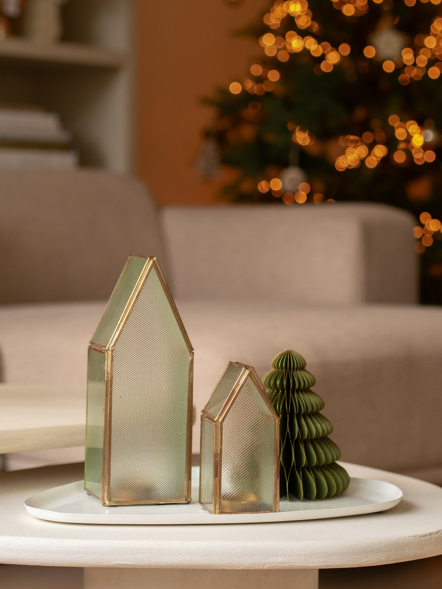 Huisjes | Glas | Goud