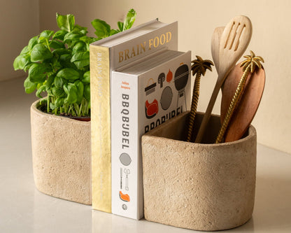 Boekenhouder | Aardewerk | 28×14×13cm