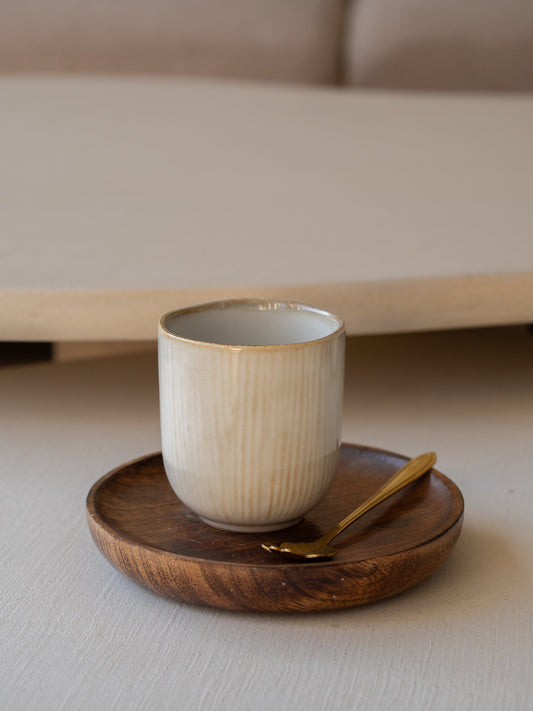 cappuccinomok 160ml 8x7cm stripe off white