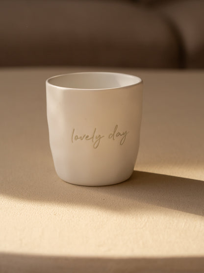 koffiemok 7,7x7,7cm 200ml keramiek madelief
